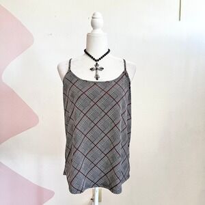 The Limited Houndstooth Tank Top Classic Retro Preppy Office Siren Large
